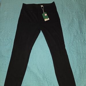 Halara Flex High Waisted Back Side Pocket Stretchy Knit Denim Casual Leggings